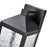 Millennium Lighting Aaron 12" Outdoor Wall Sconce, Black/Clear
