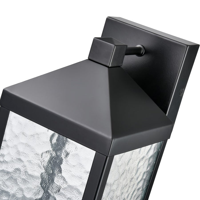 Millennium Lighting Aaron 12" Outdoor Wall Sconce, Black/Clear