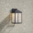 Millennium Lighting Aaron 12" Outdoor Wall Sconce, Black/Clear