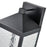 Millennium Lighting Aaron 15" Outdoor Wall Sconce, Black/Clear