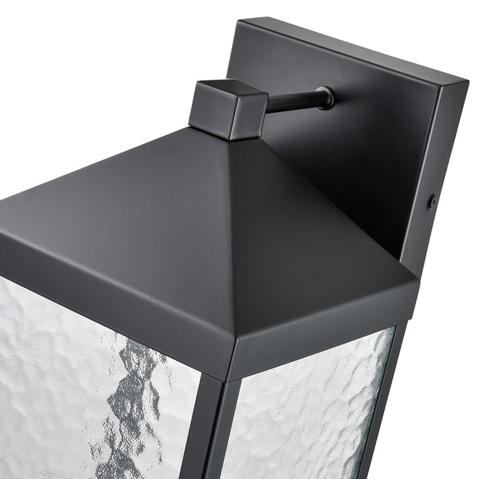 Millennium Lighting Aaron 15" Outdoor Wall Sconce, Black/Clear