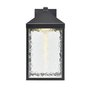 Millennium Lighting Aaron 18" Outdoor Wall Sconce, Black/Clear - 72201-PBK