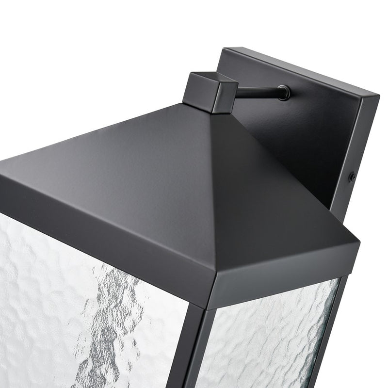 Millennium Lighting Aaron 18" Outdoor Wall Sconce, Black/Clear