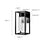 Millennium Lighting Outdoor Wall Sconce, Powder Coated Black/Clear