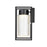 Millennium Lighting Outdoor Wall Sconce LED, Black/Clear