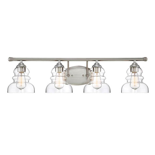 Millennium Brighton 4 Light 8" Vanity Light, Satin Nickel