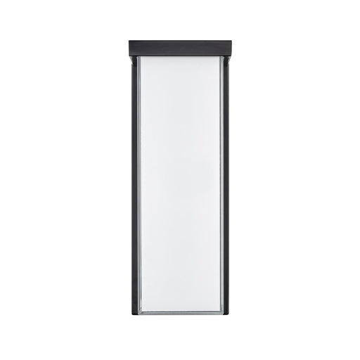 Millennium Lighting Sommar 14" Outdoor LED Wall Sconce, Black/White - 74201-PBK