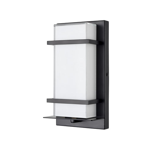 Millennium Lighting 11" Outdoor LED Wall Sconce, Black/White