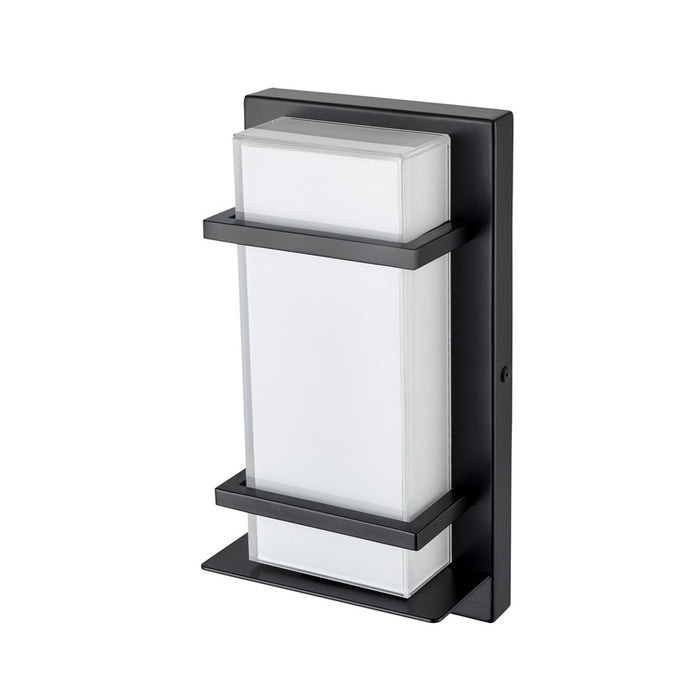 Millennium Lighting 11" Outdoor LED Wall Sconce, Black/White