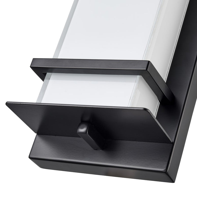 Millennium Lighting 11" Outdoor LED Wall Sconce, Black/White