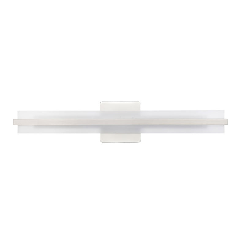 Millennium Lighting Troy Selectable 24" LED Vanity Light, Nickel/White - 7501-BN