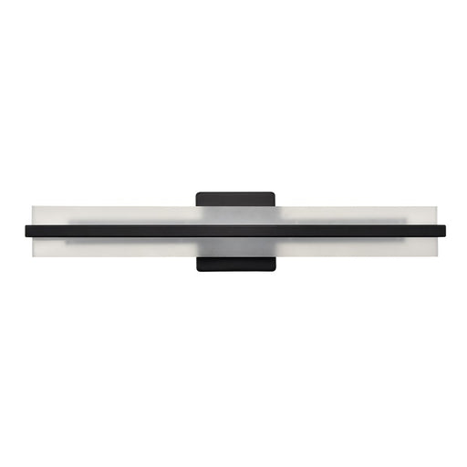 Millennium Lighting Troy Selectable 24" LED Vanity Light, Black/White - 7501-MB