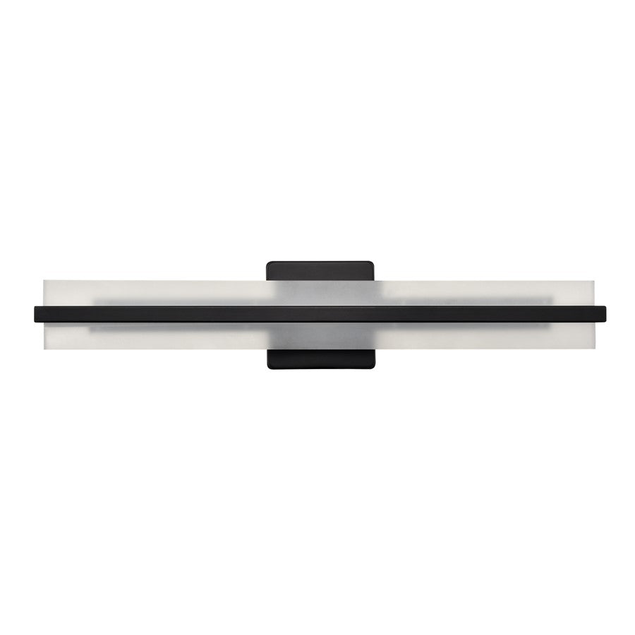 Millennium Lighting Troy Selectable 24" LED Vanity Light, Black/White - 7501-MB