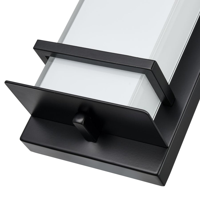 Millennium Lighting 16" Outdoor LED Wall Sconce, Black/White