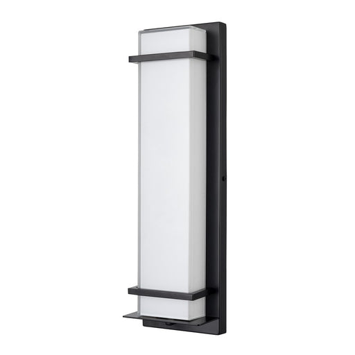 Millennium Lighting 20" Outdoor LED Wall Sconce/Square, Black/White