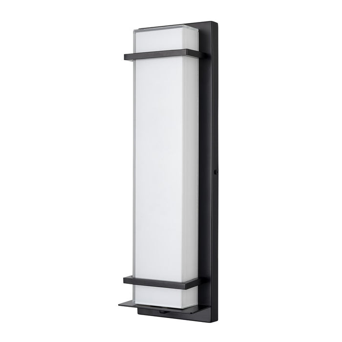 Millennium Lighting 20" Outdoor LED Wall Sconce/Square, Black/White