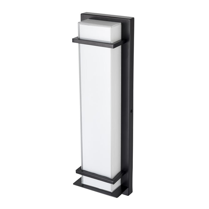 Millennium Lighting 20" Outdoor LED Wall Sconce/Square, Black/White