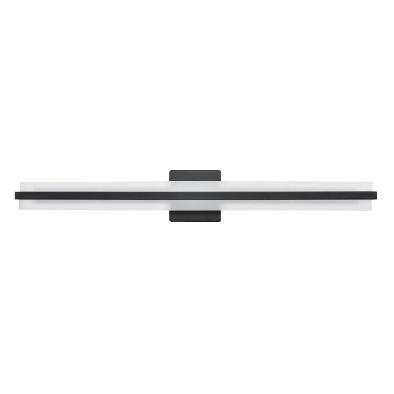 Millennium Lighting Troy Selectable 32" LED Vanity Light, Black/White - 7551-MB