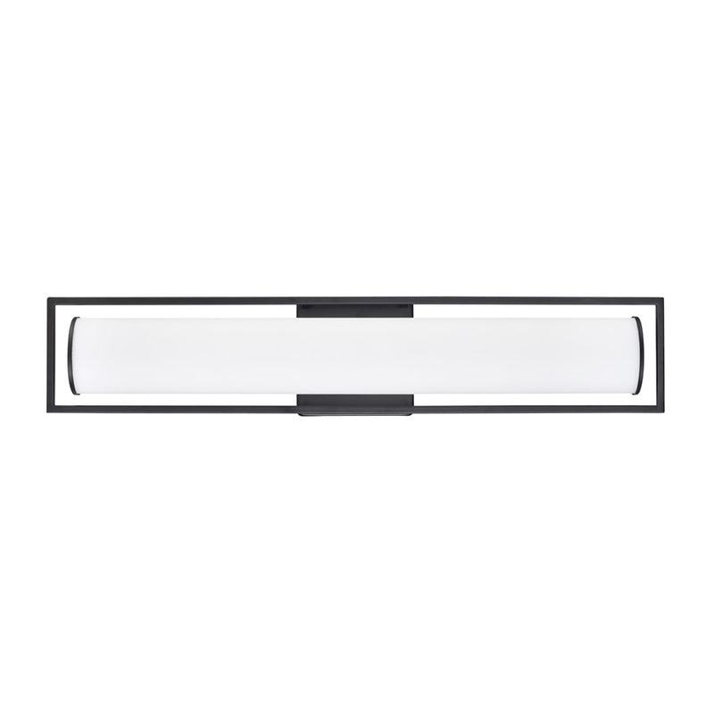 Millennium Lighting Teylor Selectable 24" LED Vanity, Black/White - 7601-MB