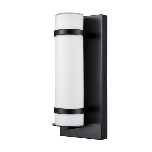 Millennium Lighting Outdoor Wall Sconce, Powder Coated Black/White