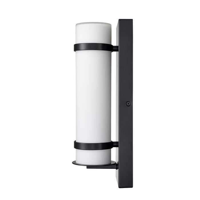 Millennium Lighting Outdoor Wall Sconce, Powder Coated Black/White