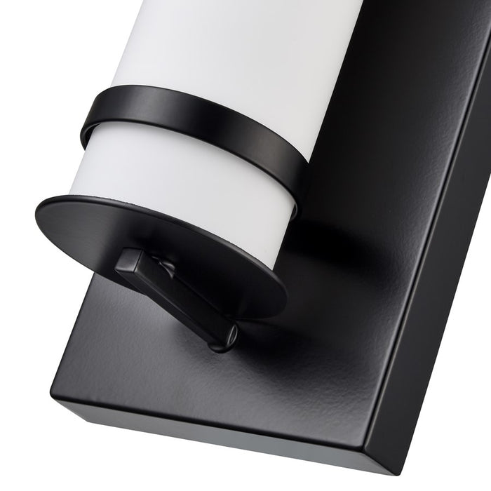 Millennium Lighting Outdoor Wall Sconce, Powder Coated Black/White