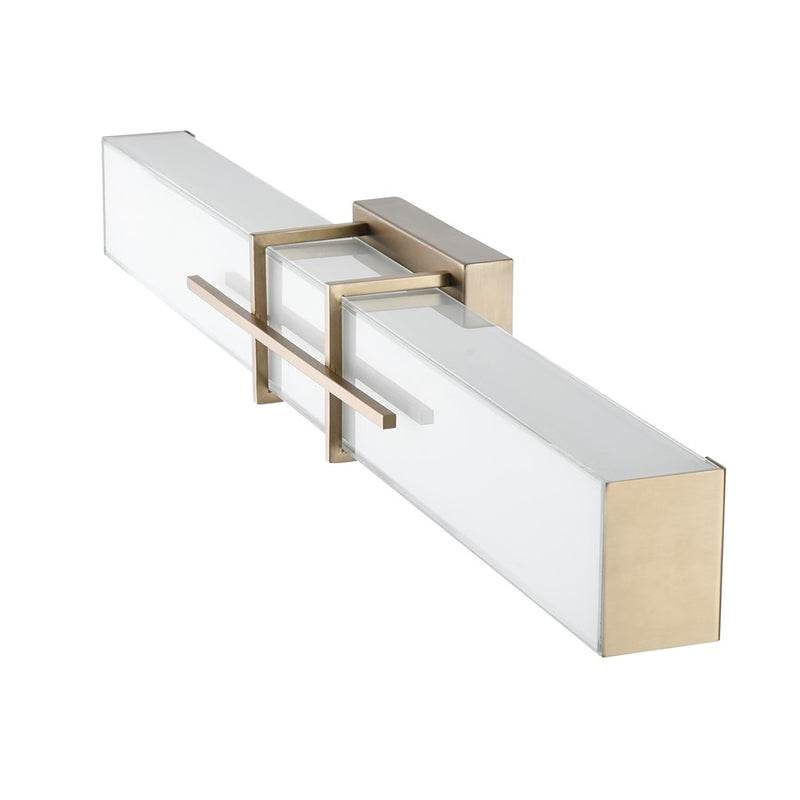 Millennium Lighting Tocco Selectable 32" LED Vanity Light, Gold/White