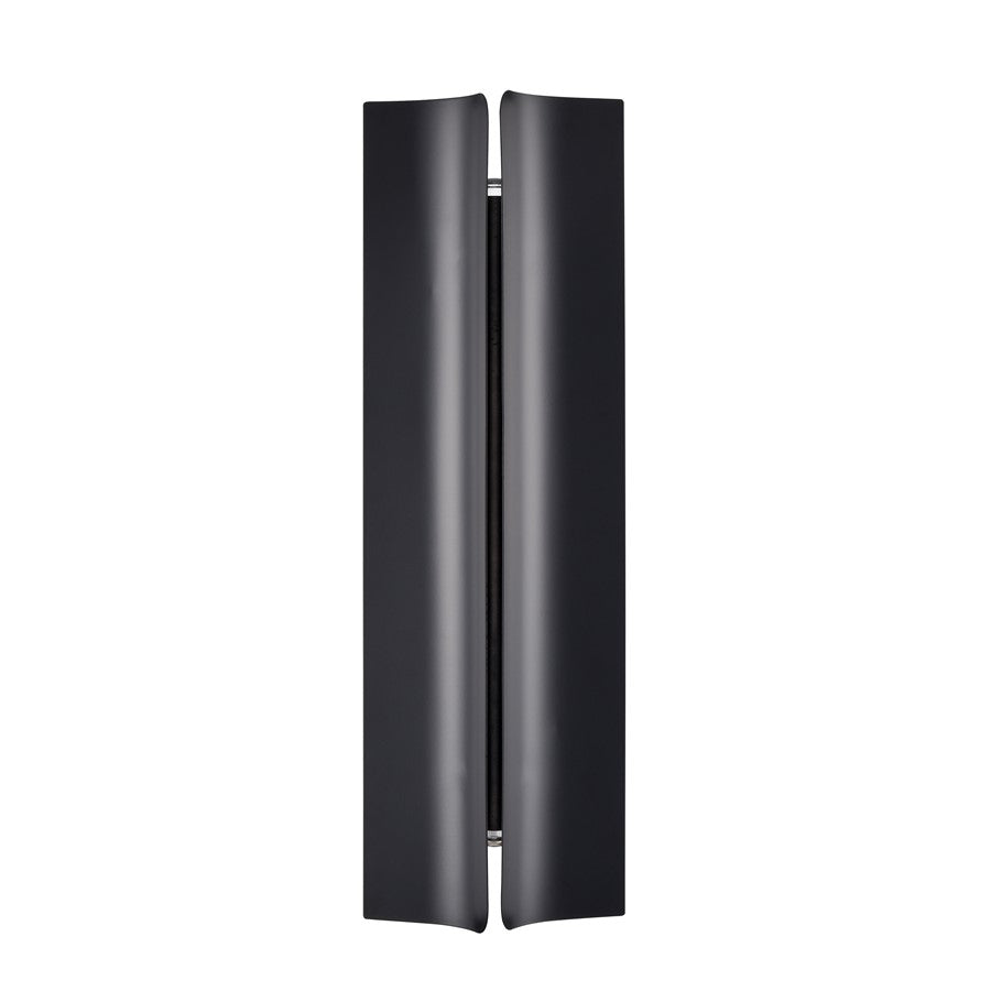 Millennium Lighting 16" Outdoor LED Wall Sconce, Black - 78001-PBK
