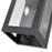 Millennium Lighting Bratton 2Lt 23" Outdoor Wall Sconce, Black/Clear