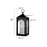 Millennium Lighting Bratton 2Lt 23" Outdoor Wall Sconce, Black/Clear
