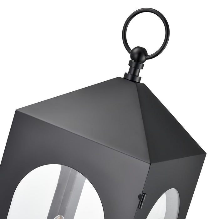 Millennium Lighting Bratton 2Lt Outdoor Post Light, Black/Clear