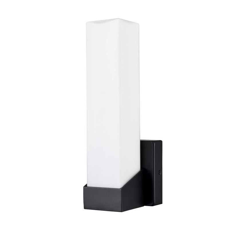 Millennium Selectable 13" LED Outdoor Wall Sconce/Square, Black/White