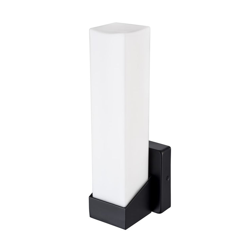 Millennium Selectable 13" LED Outdoor Wall Sconce/Square, Black/White