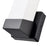 Millennium Selectable 13" LED Outdoor Wall Sconce/Square, Black/White