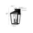 Millennium Lighting Brooks 2Lt 15" Outdoor Wall Sconce, Black/Clear