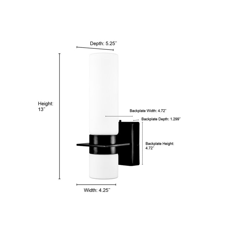 Millennium Selectable LED Outdoor Wall Sconce, Nickel/White