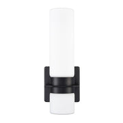 Millennium Selectable 13" LED Outdoor Wall Sconce, Black/White - 79101-MB