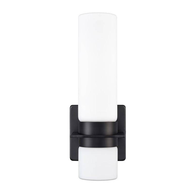 Millennium Selectable 13" LED Outdoor Wall Sconce, Black/White - 79101-MB