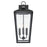 Millennium Lighting Brooks 3Lt Outdoor Wall Sconce, Black/Clear - 7923-PBK