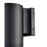 Millennium Lighting 1 Light Outdoor Sconce, Matte Black/Sandblast