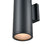 Millennium Lighting 1 Light Outdoor Sconce, Matte Black/Sandblast