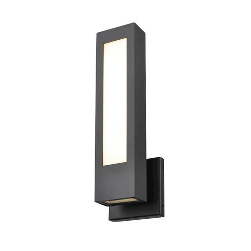 Millennium Lighting 1 Light LED Outdoor Wall Mount, Black/Front glass