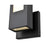 Millennium Lighting 1 Light LED Outdoor Wall Mount, Black/Front glass
