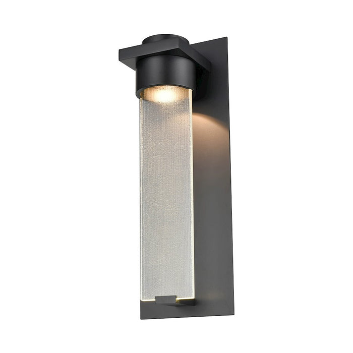 Millennium Lighting 1 Light LED Outdoor Wall Mount, PC Black/Clear