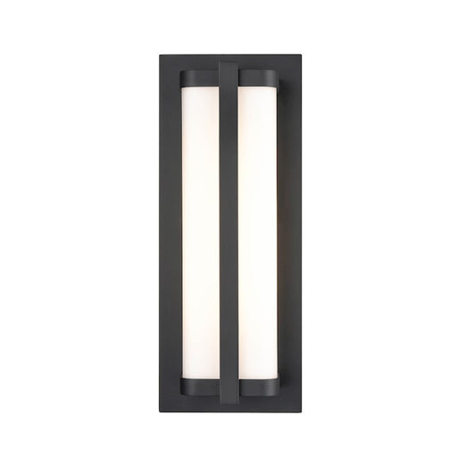 Millennium Lighting 1 Light LED Outdoor Wall Mount, PC Black/Opal