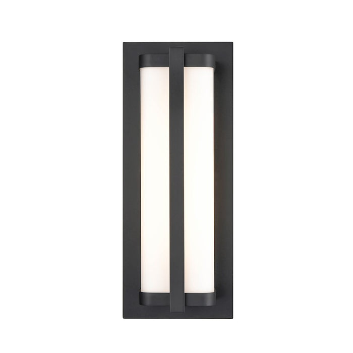 Millennium Lighting 1 Light LED Outdoor Wall Mount, PC Black/Opal