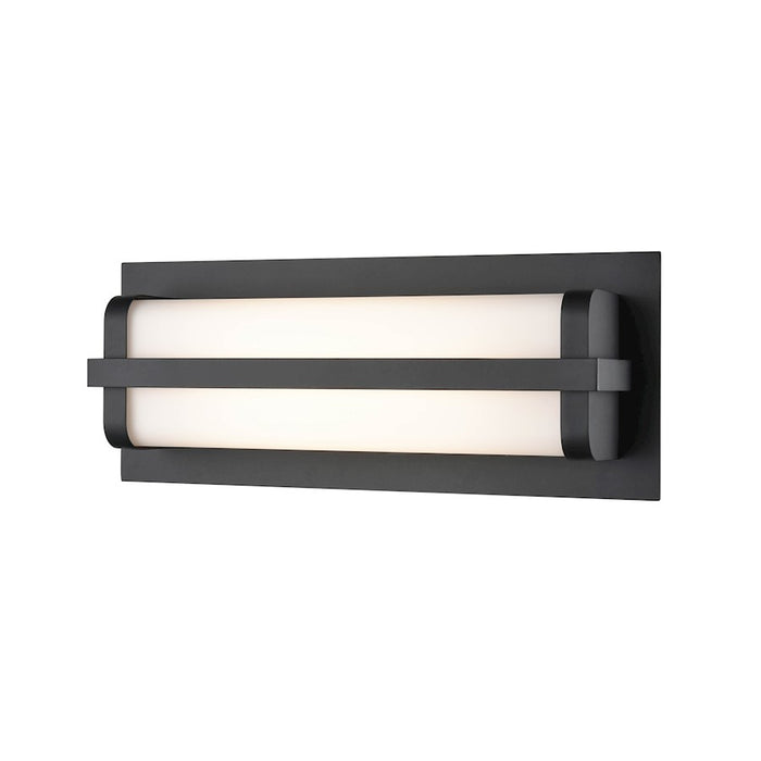 Millennium Lighting 1 Light LED Outdoor Wall Mount, PC Black/Opal