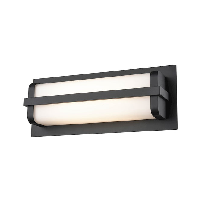 Millennium Lighting 1 Light LED Outdoor Wall Mount, PC Black/Opal