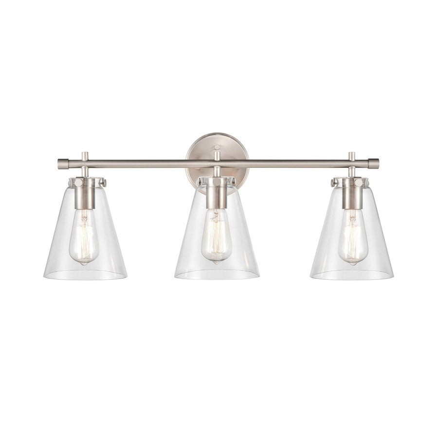 Millennium Lighting Aliza 3Lt Vanity, Brushed Nickel - 8123-BN