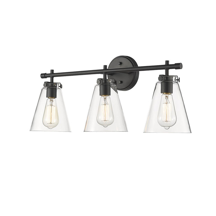 Millennium Lighting Aliza 3Lt Vanity, Black - 8123-MB
